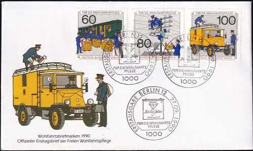 BERLIN 1990 Mi-Nr. 876/78 FDC