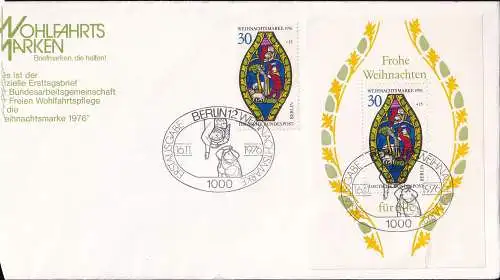 BERLIN 1976 Mi-Nr. Block 5 FDC