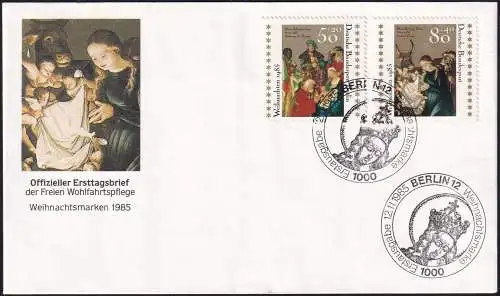 BERLIN 1985 Mi-Nr. 749 mit Deutschland Mi-Nr. 1267 FDC