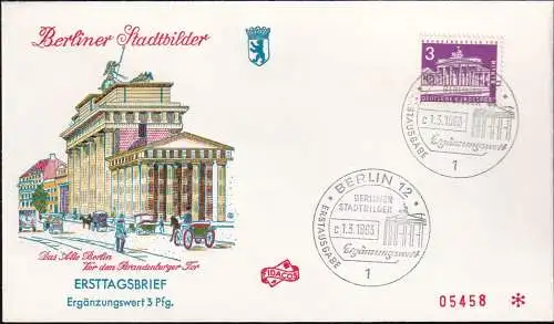 BERLIN 1963 Mi-Nr. 231 FDC