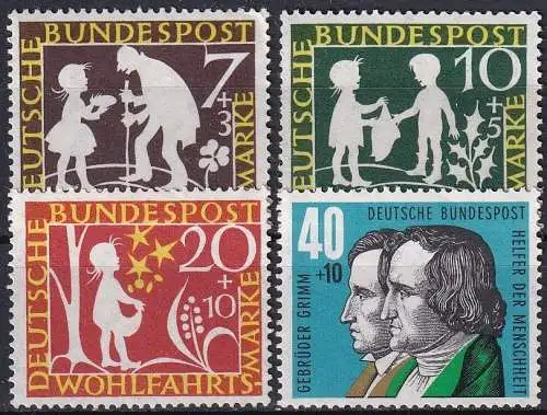 DEUTSCHLAND 1959 Mi-Nr. 322/25 ** MNH