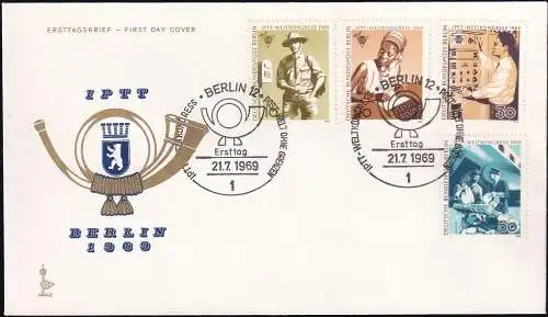 BERLIN 1969 Mi-Nr. 342/45 FDC