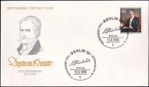 BERLIN 1969 Mi-Nr. 346 FDC