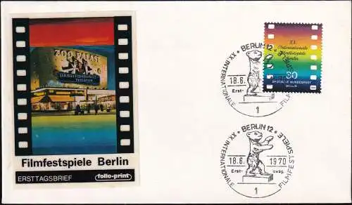 BERLIN 1970 Mi-Nr. 358 FDC