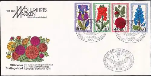 BERLIN 1976 Mi-Nr. 524/27 FDC