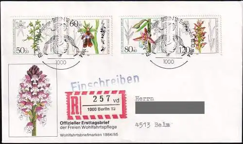 BERLIN 1984 Mi-Nr. 724/27 FDC Einschreiben