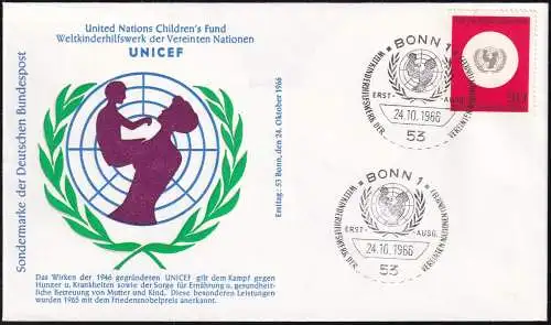 DEUTSCHLAND 1968 Mi-Nr. 527 FDC