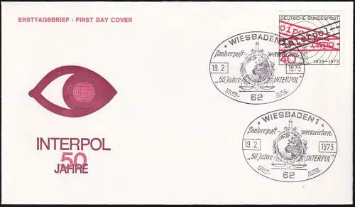 DEUTSCHLAND 1973 Mi-Nr. 759 FDC