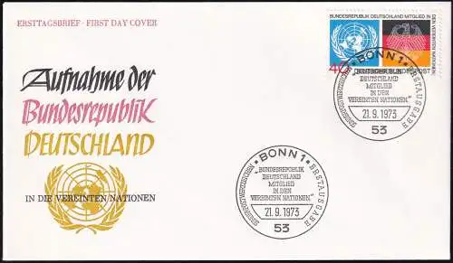 DEUTSCHLAND 1973 Mi-Nr. 781 FDC