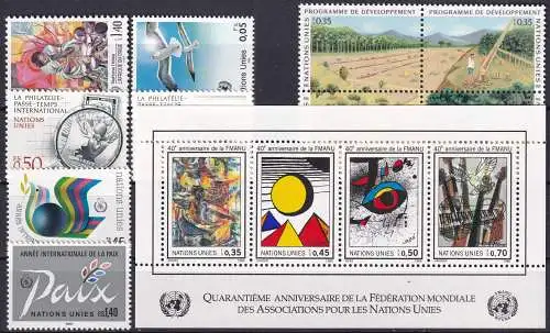 UNO GENF 1986 Mi-Nr. 137/150 kompletter Jahrgang/complete year set ** MNH