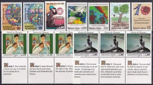 UNO GENF 1989 Mi-Nr. 173/181 kompletter Jahrgang/complete year set ** MNH