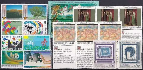 UNO GENF 1991 Mi-Nr. 194/209 kompletter Jahrgang/complete year set ** MNH