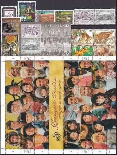 UNO GENF 1995 Mi-Nr. 261/284 kompletter Jahrgang/complete year set ** MNH