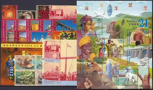 UNO GENF 2000 Mi-Nr. 384/408 kompletter Jahrgang/complete year set ** MNH