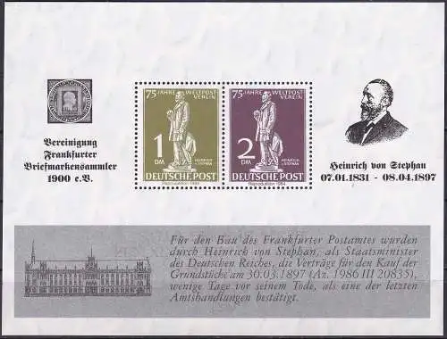 BERLIN 1984 Mi-Nr. 40/41 Nachdruck Vignette Heinrich von Stephann