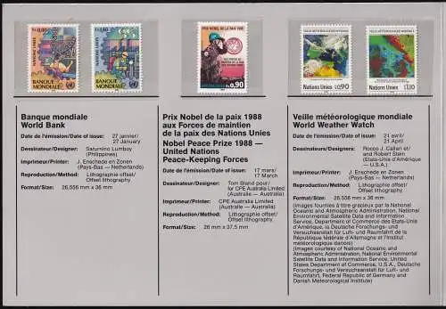 UNO GENF 1989 Mi-Nr. 173-181 Jahresmappe 1989 MNH **