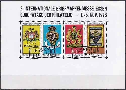 Tag der Philatelie -  Nachdruck Vignette 2. Int. Briefmarkenmesse Essen