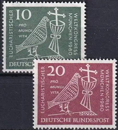 DEUTSCHLAND 1960 Mi-Nr. 330/31 ** MNH