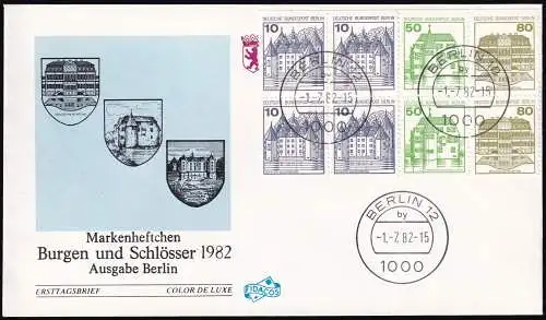 BERLIN 1982 Mi-Nr. HBL 21 aus MH 13 FDC