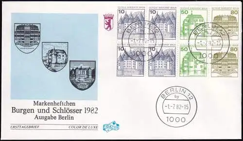 BERLIN 1982 Mi-Nr. HBL 21 aus MH 13 FDC