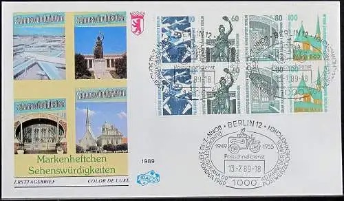 BERLIN 1989 Mi-Nr. HBL 23 MH aus 15 FDC