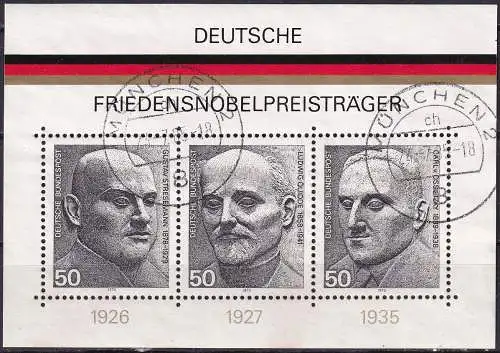 DEUTSCHLAND 1975 Mi-Nr. Block 11 o used