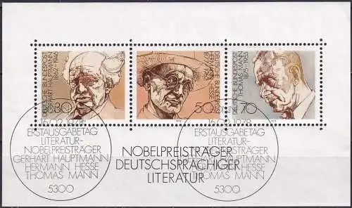 DEUTSCHLAND 1978 Mi-Nr. Block 16 o used