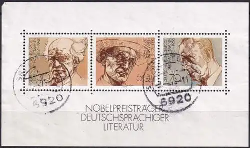 DEUTSCHLAND 1978 Mi-Nr. Block 16 o used