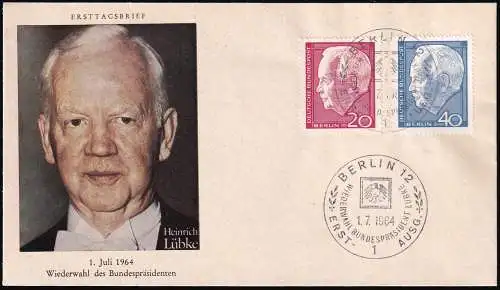 BERLIN 1964 Mi-Nr. 234/35 FDC