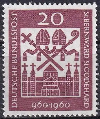 DEUTSCHLAND 1960 Mi-Nr. 336 ** MNH