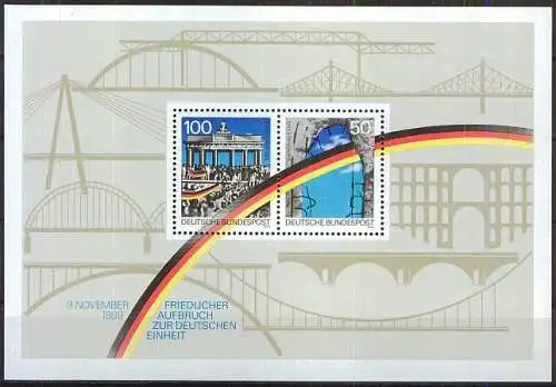 DEUTSCHLAND 1990 Mi-Nr. Block 22 ** MNH