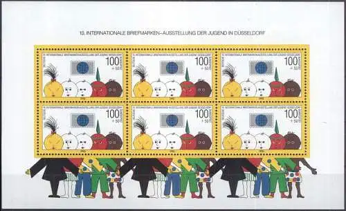 DEUTSCHLAND 1990 Mi-Nr. Block 21 ** MNH