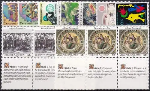 UNO WIEN 1989 Mi-Nr. 89-97 kompletter Jahrgang/complete year set ** MNH