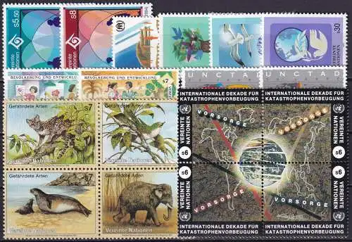 UNO WIEN 1994 Mi-Nr. 160-177 kompletter Jahrgang/complete year set ** MNH