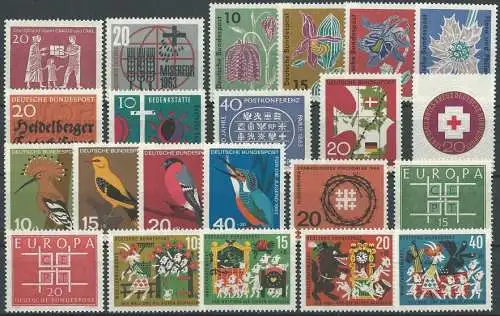 DEUTSCHLAND 1963 Mi-Nr. 390-11 Jahrgang/year set ** MNH