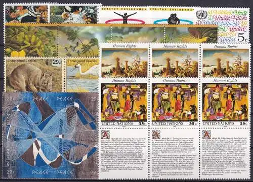 UNO NEW YORK 1993 Mi-Nr. 642-660 kompletter Jahrgang/complete year set ** MNH