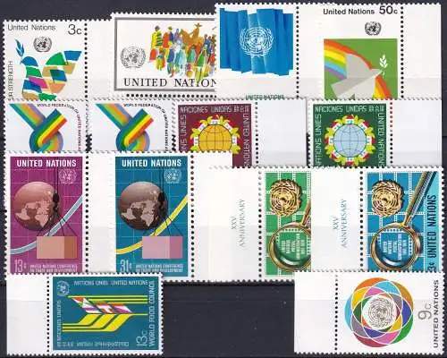 UNO NEW YORK 1976 Mi-Nr. 289-302 kompletter Jahrgang/complete year set ** MNH