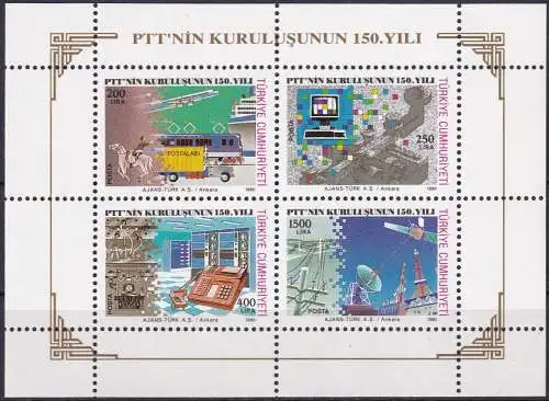 TÜRKEI 1990 Mi-Nr. Block 29 ** MNH