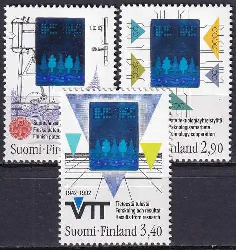 FINNLAND 1992 Mi-Nr. 1175/77 ** MNH