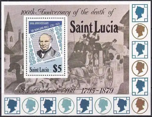 SAINT LUCIA 1979 Mi-Nr. Block 18 ** MNH