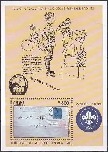 GHANA 1991 Mi-Nr. Block 172 ** MNH