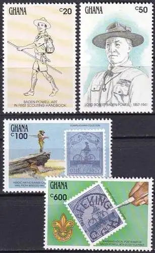 GHANA 1991 Mi-Nr. 1501/02 + 1505 + 1508 ** MNH