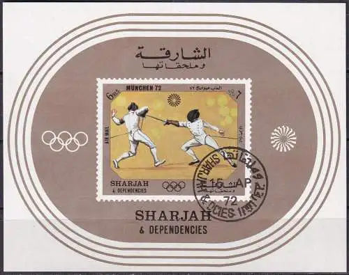 SHARJAH 1972 Mi-Nr. Block 108 o used - aus Abo