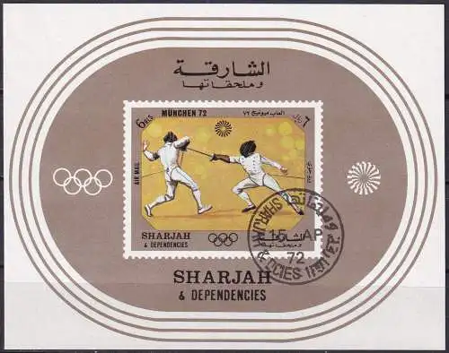 SHARJAH 1972 Mi-Nr. Block 108 o used - aus Abo