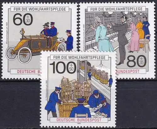 DEUTSCHLAND 1990 Mi-Nr. 1474/76 ** MNH