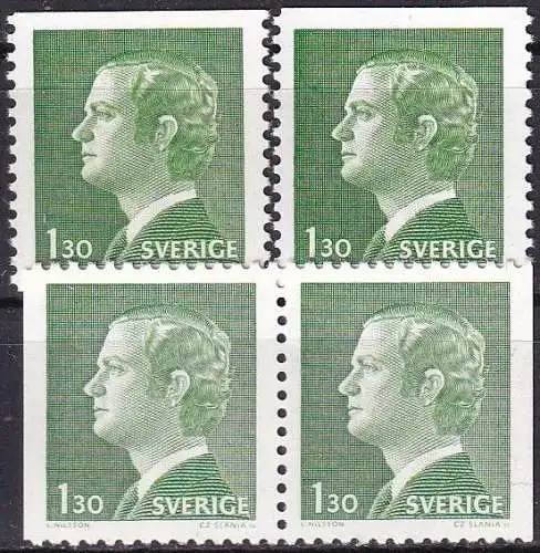 SCHWEDEN 1976 Mi-Nr. 935 ADD xy ** MNH