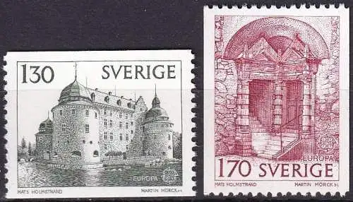 SCHWEDEN 1978 Mi-Nr. 1014/15 ** MNH