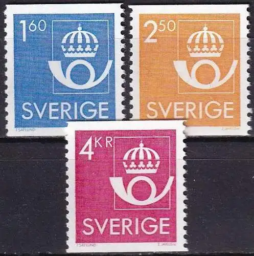 SCHWEDEN 1985 Mi-Nr. 1316/18 ** MNH