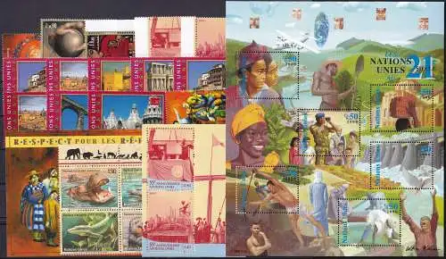 UNO GENF 2000 Mi-Nr. 384/408 kompletter Jahrgang/complete year set ** MNH