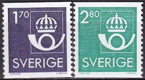 SCHWEDEN 1986 Mi-Nr. 1379/80 ** MNH